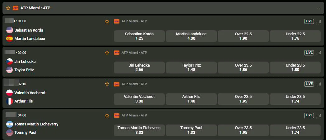 tennis betting cashwin casino